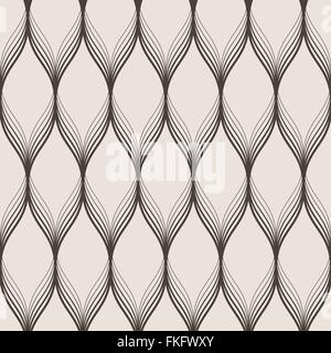 Nahtloser Vektor abstraktes Muster der Wellen Stock Vektor