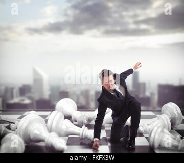 Gewinner einer Business-Schlacht Stockfoto