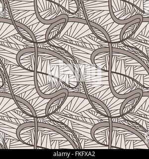 Nahtloser Vektor-Muster-Abstratny der Linien unterschiedlicher Dicke Stock Vektor