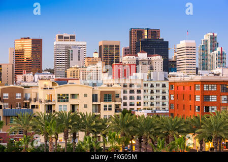 Die Innenstadt von Skyline von San Diego, Kalifornien, USA. Stockfoto