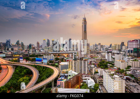 Die Innenstadt von Bangkok, Thailand Stadtbild. Stockfoto