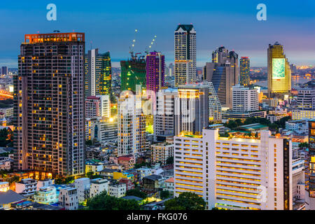 Bangkok, Thailand, Bankenviertel Stadtbild. Stockfoto