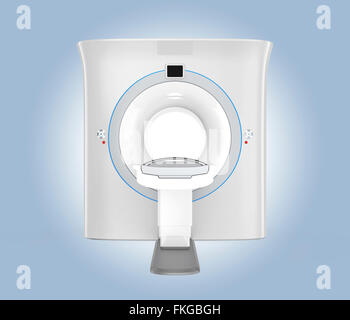 Vorderansicht des CTComputer Tomographie Scanner. Clipping-Pfad zur Verfügung. Stockfoto