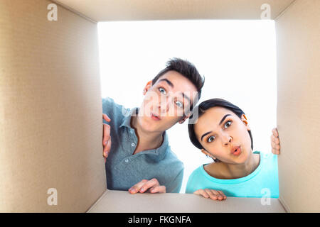 Schönes Konzept für Lieferservice Stockfoto