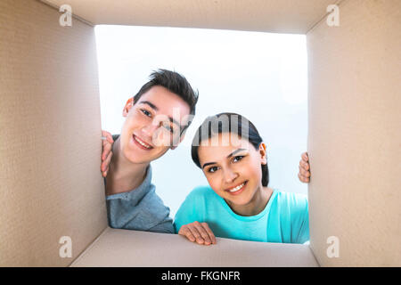 Schönes Konzept für Lieferservice Stockfoto