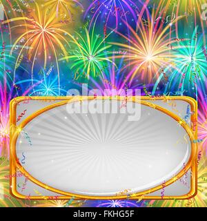 Feuerwerk, Urlaub-Hintergrund Stock Vektor
