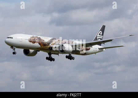 Air New Zealand Boeing 777 Flugzeug - Smaug Stockfoto