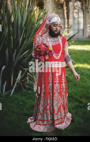 Harnaam Kaur, der bärtige Dame Körper positive Aktivist. Stockfoto