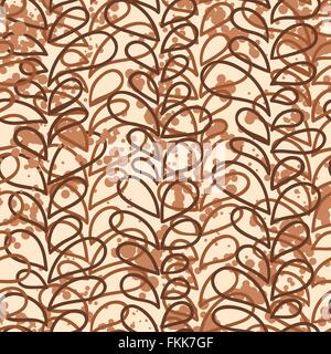 Nahtlose Vektormuster von farbigen Reben Stock Vektor