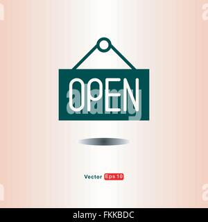 Schild "geöffnet" Stock Vektor