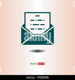 e-Mail wichtige Post Stock Vektor