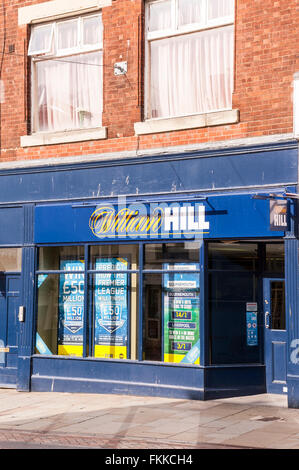 Die Buchmacher William Hill in Gloucester, Gloucestershire, England, Großbritannien, Uk Stockfoto