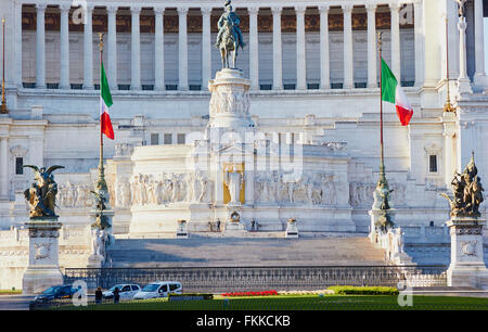 Vittorio Emanuele Denkmal Piazza Venezia-Rom Latium Italien Europa Stockfoto