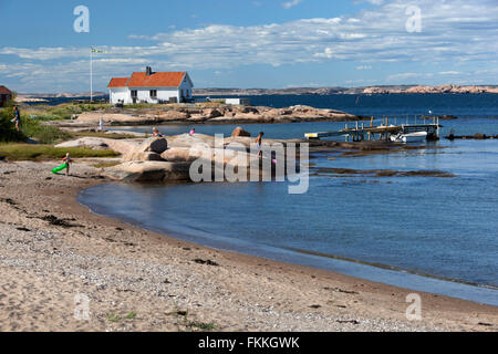 Ramsvik Strand, Hunnebostrstrand, Bohuslän-Küste, Süd-West Schweden, Schweden, Skandinavien, Europa Stockfoto