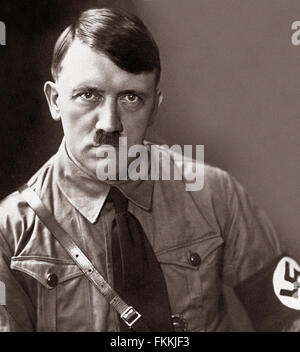 Porträt von Adolf HITLER deutscher Krieg führend. Neuer Scan aus dem Archiv des Pressedienstes Portrait - Portrait ehemals Pressebüro. Stockfoto