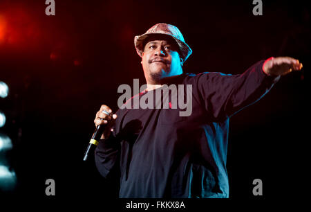 Trugoy the Dove (David Jolicoeur) tritt mit De La Soul auf dem Brisfest, Ashton Court Estate, Bristol. 23. September 2012 Stockfoto