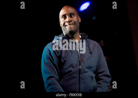 De La Soul treten bei Brisfest, Ashton Gericht Estate, Bristol. 23. September 2012. Stockfoto