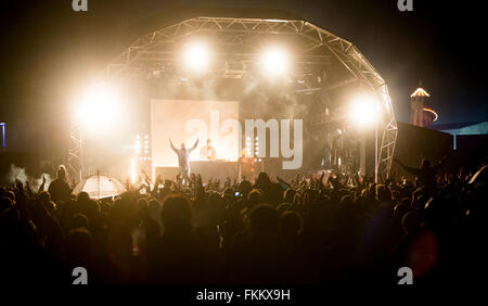 De La Soul treten bei Brisfest, Ashton Gericht Estate, Bristol. 23. September 2012. Stockfoto