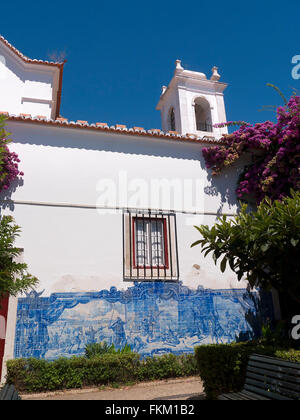 Kirche St. Luzia und Gärten in Alfama Lissabon Bezirkshauptstadt Stadt von Portugal Europa Stockfoto