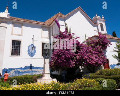 Kirche St. Luzia und Gärten in Alfama Lissabon Bezirkshauptstadt Stadt von Portugal Europa Stockfoto