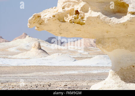 Pilz Felsformation in der weißen Wüste, Ägypten Stockfoto