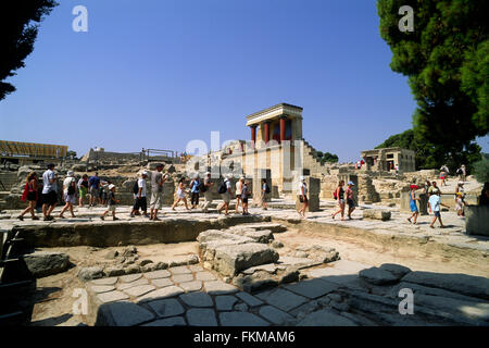 Griechenland, Kreta, Knossos, Minoischer Palast Stockfoto