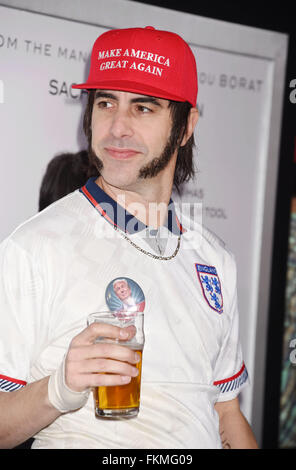 SACHA BARON COHEN Englisch film Schauspieler und Drehbuchautor im März 2016. Foto Jeffrey Mayer Stockfoto
