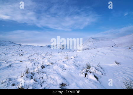 Auf der Suche nach Fairfield & St Sunday Crag im englischen Lake District. Stockfoto