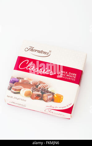 Thorntons Klassiker Schachtel Pralinen, UK Stockfoto