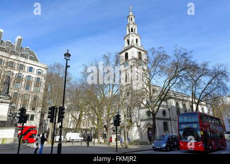 Der Kirche St. Clement Danes Londoner The Strand Stockfoto