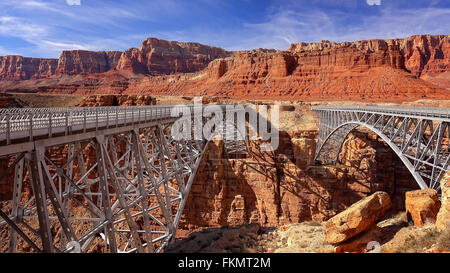 Navajo-Brücke in Marble Canyon liegt in der Nähe der Stadt Page, Arizona Stockfoto