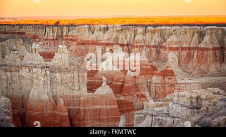 Coal Mine Canyon in Arizona bei Sonnenuntergang Stockfoto