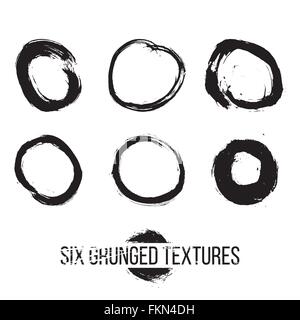 Grunged Kreise Stock Vektor