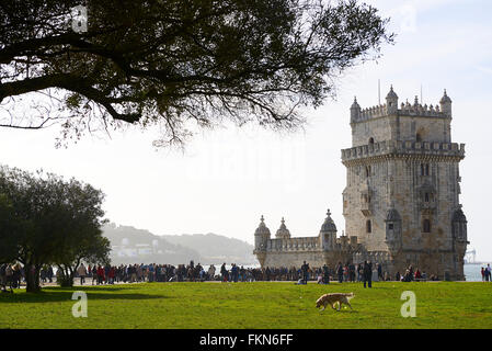 Turm von St. Vincent, Belem Viertel, Lissabon, Portugal, Europa Stockfoto