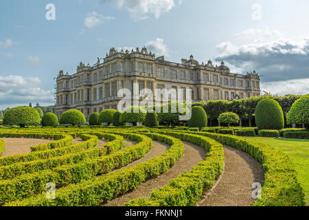 Longleat Herrenhaus und Safari-Park das Heimstadion der Marquess of Bath. Ein elisabethanisches Herrenhaus / Villa in Wiltshire UK Stockfoto