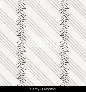 Vektor nahtlose Muster der Elemente von gekrümmten Linien Stock Vektor