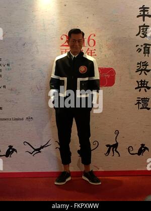 Hongkong, China. 9. März 2016. Louis Koo besucht den Hong Kong Film Directors Guild in Hongkong, China am 9. März 2016. © TopPhoto/Alamy Live-Nachrichten Stockfoto