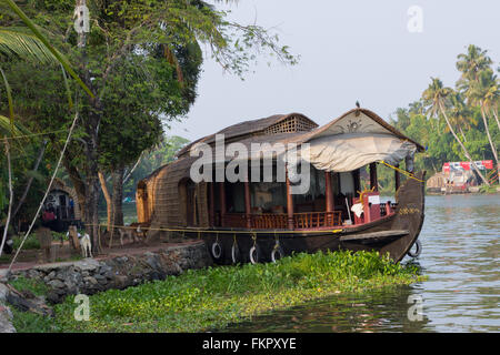 Kerala Hausboote, Kettuvalloms (Riceboats) Stockfoto