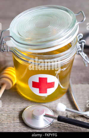 Honig ist ein Kur-abstrakte Gesundheit-Lifestyle-Konzept Stockfoto