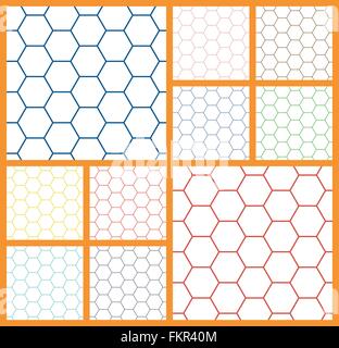 hexagonalen weißen Zellenhintergrund Stock Vektor
