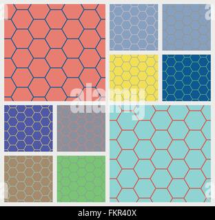 sechseckige Cellcolorful Hintergrund Stock Vektor