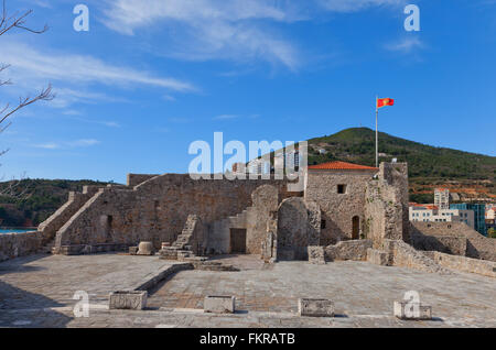 Innerhalb der Zitadelle (Castel St. Mary) der alten Stadt Budva, Montenegro Stockfoto
