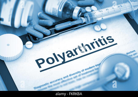 Polyarthritis. Medizinisches Konzept. Stockfoto