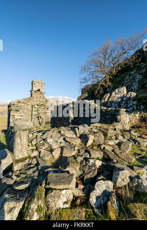 Snowdonia-Nationalpark von Rhyd-Ddu Snowdon Mountain in die Ferne blickt Stockfoto