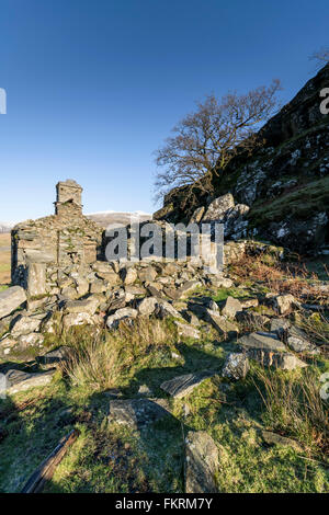 Snowdonia-Nationalpark von Rhyd-Ddu Snowdon Mountain in die Ferne blickt Stockfoto