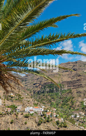 Valle Gran Rey im westlichen Teil der Insel La Gomera. Stockfoto