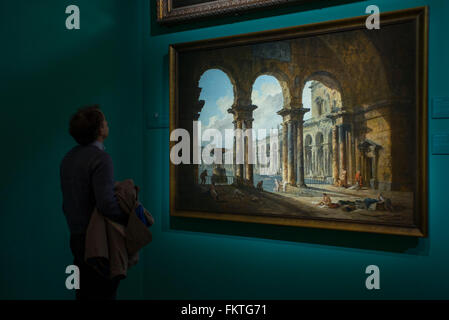 Turin, Italien. 10. März 2016. Press Preview Kunstausstellung "von Poussin zu den Impressionisten. Drei Jahrhunderte der französischen Malerei "im Palazzo Madama in Turin Credit: Stefano Guidi/Alamy Live News Stockfoto