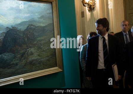 Turin, Italien. 10. März 2016. Press Preview Kunstausstellung "von Poussin zu den Impressionisten. Drei Jahrhunderte der französischen Malerei "im Palazzo Madama in Turin Credit: Stefano Guidi/Alamy Live News Stockfoto