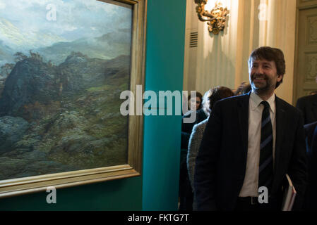 Turin, Italien. 10. März 2016. Press Preview Kunstausstellung "von Poussin zu den Impressionisten. Drei Jahrhunderte der französischen Malerei "im Palazzo Madama in Turin Credit: Stefano Guidi/Alamy Live News Stockfoto