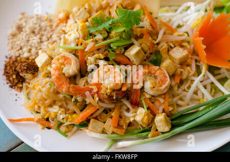 Pad Thai. Thai Nudeln Stil Stockfoto